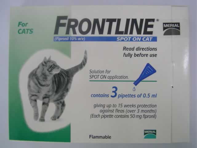 Frontline Spot On for cat 3 pipettes